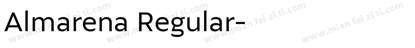 Almarena Regular字体转换